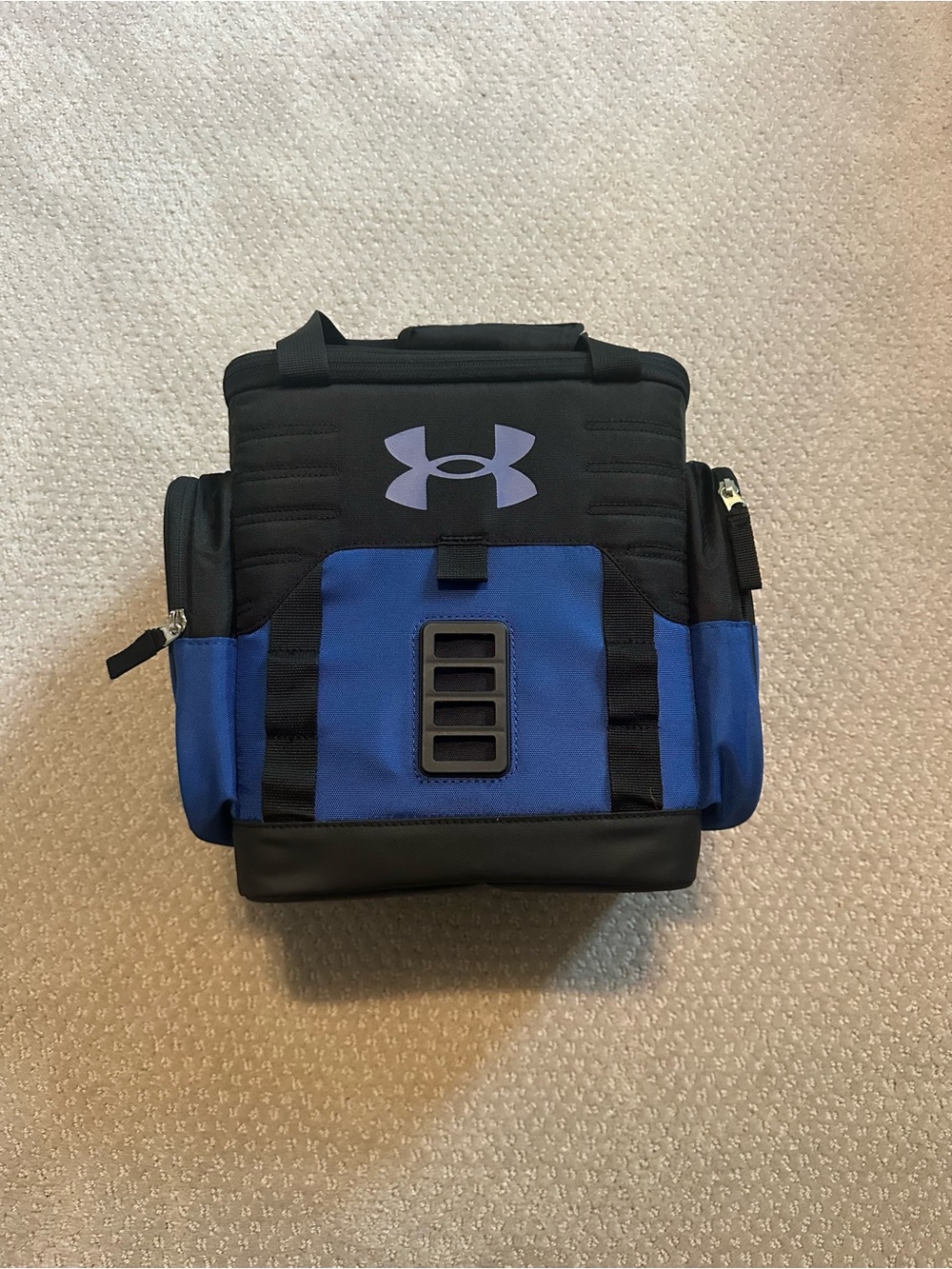Under Armour Black and Blue Sideline Small Cooler